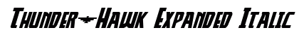 Thunder-Hawk Expanded Italic Expanded Italic preview