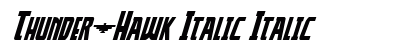 Thunder-Hawk Italic preview