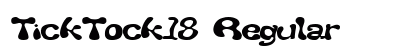 TickTock18 Regular font free download
