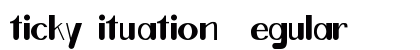 ticky ituation Regular font free download