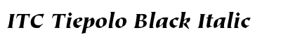 ITC Tiepolo Black Italic font free download
