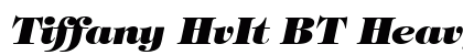 Tiffany HvIt BT Heavy Italic font free download