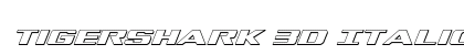Tigershark 3D Italic preview Tigershark 3D Italic preview
