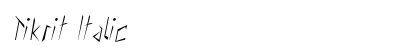 Tikrit Italic font free download