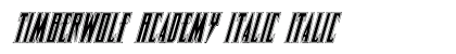 Timberwolf Academy Italic preview Timberwolf Academy Italic preview