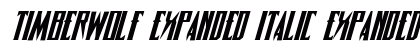Timberwolf Expanded Italic Expanded Italic preview