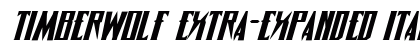 Timberwolf Extra-expanded Italic Extra-expanded Italic preview Timberwolf Extra-expanded Italic Extra-expanded Italic preview