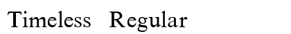 Timeless Regular font free download