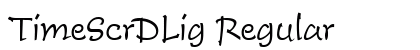 TimeScrDLig Regular font free download