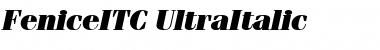 FeniceITC Ultra Italic Font