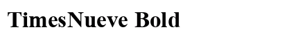 TimesNueve Bold font free download