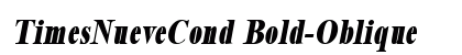 TimesNueveCond Bold-Oblique font free download
