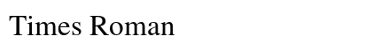 Times Roman font free download