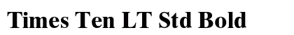 Times Ten LT Std Bold font free download