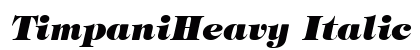 TimpaniHeavy Italic Preview