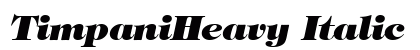TimpaniHeavy Italic Preview
