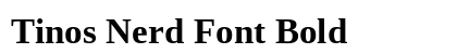 Tinos Nerd Font Bold font free download
