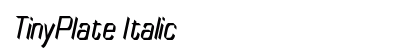 TinyPlate Italic font free download