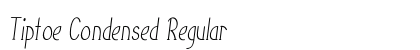Tiptoe Condensed Regular preview