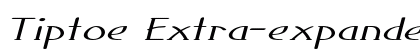Tiptoe Extra-expanded Bold font free download