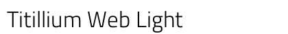 Titillium Web Light Preview