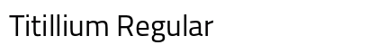 Titillium Regular Preview