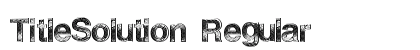 TitleSolution Regular font free download