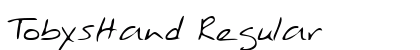 TobysHand Regular font free download
