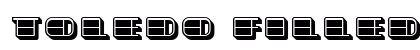 Toledo Filled Regular font free download