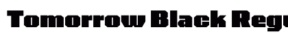 Tomorrow Black Regular font free download