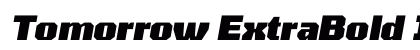 Tomorrow ExtraBold Italic preview