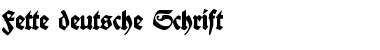 Download Fette deutsche Schrift Font