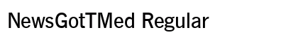 NewsGotTMed Regular Font Preview