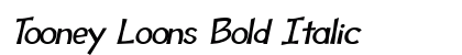 Tooney Loons Bold Italic font free download