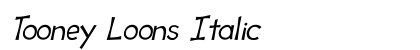 Tooney Loons Italic preview Tooney Loons Italic preview