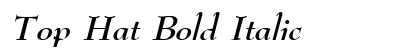 Top Hat Bold Italic font free download