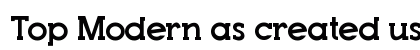 Top Modern as created using Fon Regular preview Top Modern as created using Fon Regular preview