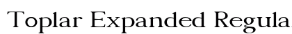 Toplar Expanded Regular font free download