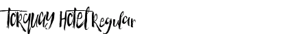 TORQUAY HOTEL Regular font free download