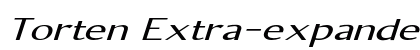 Torten Extra-expanded Italic font free download