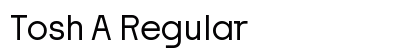 Tosh A Regular font free download