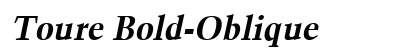 Toure Bold-Oblique font free download