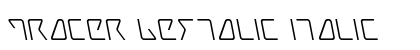 Tracer Leftalic Italic preview