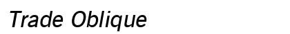 Trade Oblique font free download