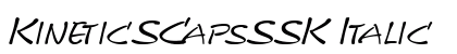 KineticSCapsSSK Italic font free download