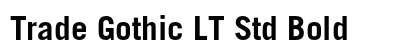 Trade Gothic LT Std Bold Preview