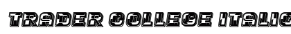 Trader College Italic preview