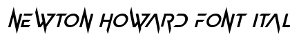 Newton Howard Font Italic Font Newton Howard Font Italic Font Preview