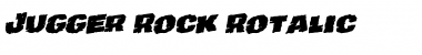 Jugger Rock Rotalic Italic Font