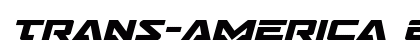 Trans-America Expanded Italic Expanded Italic preview
